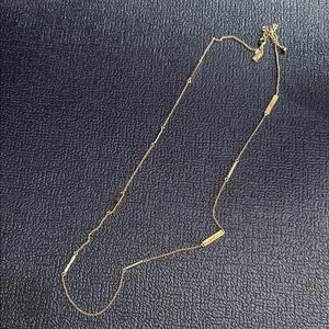 Elegant Gold Necklace Kate spade with crystals long